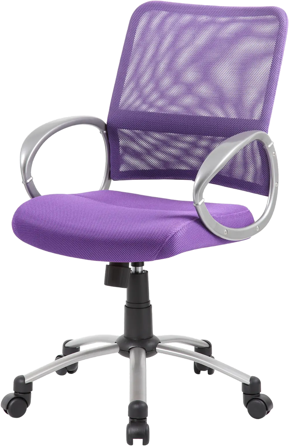 Adjustable Purple Breathable Office Chair-1