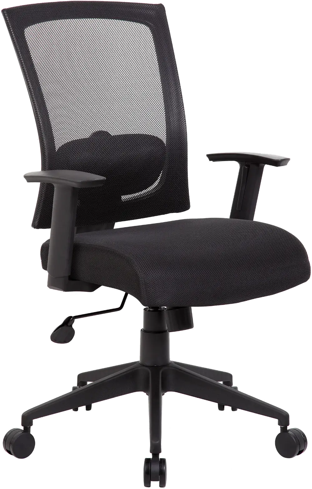 Black Mesh-Back Office Chair-1