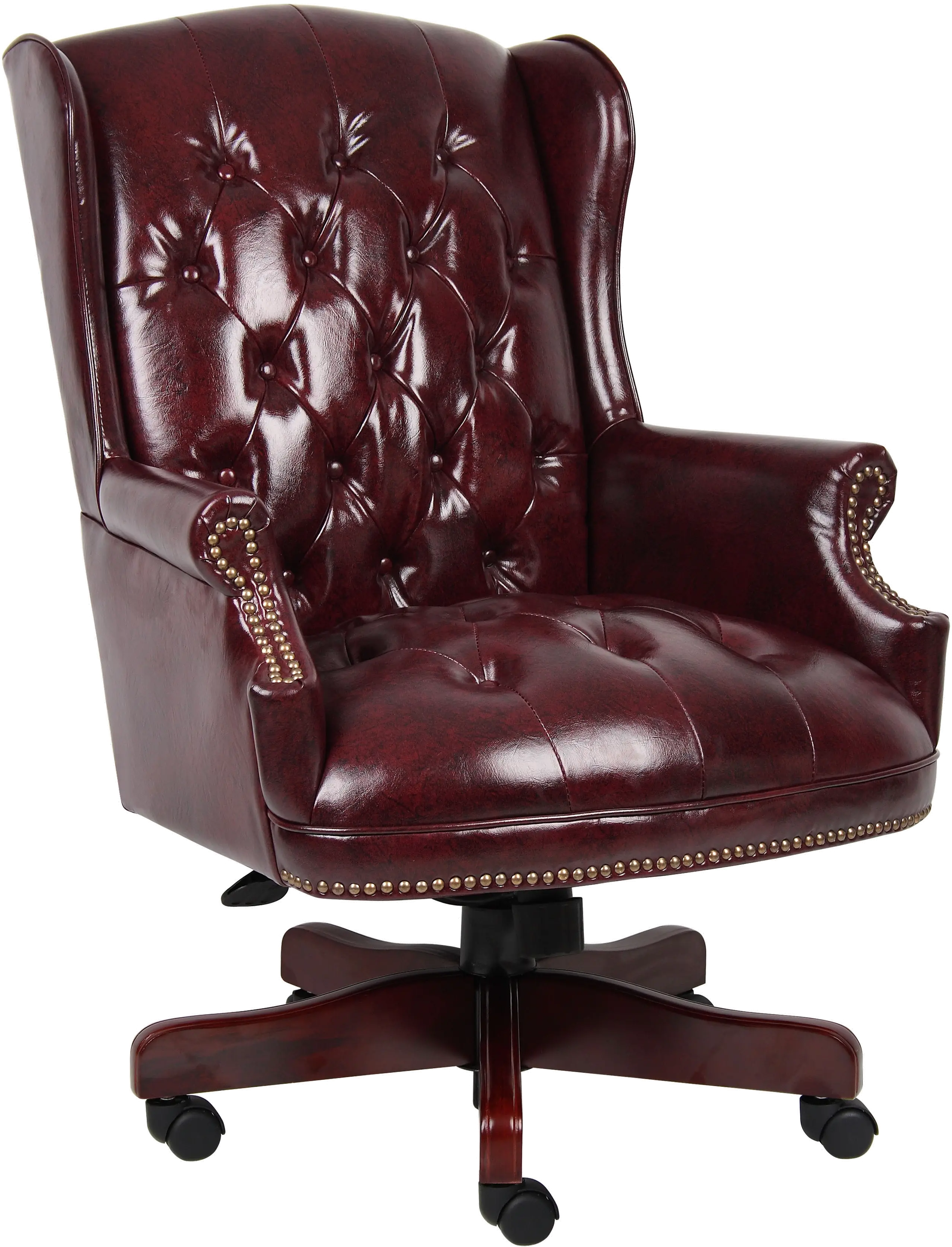 B800-BY Burgundy High-Back Executive Office Chair sku B800-BY