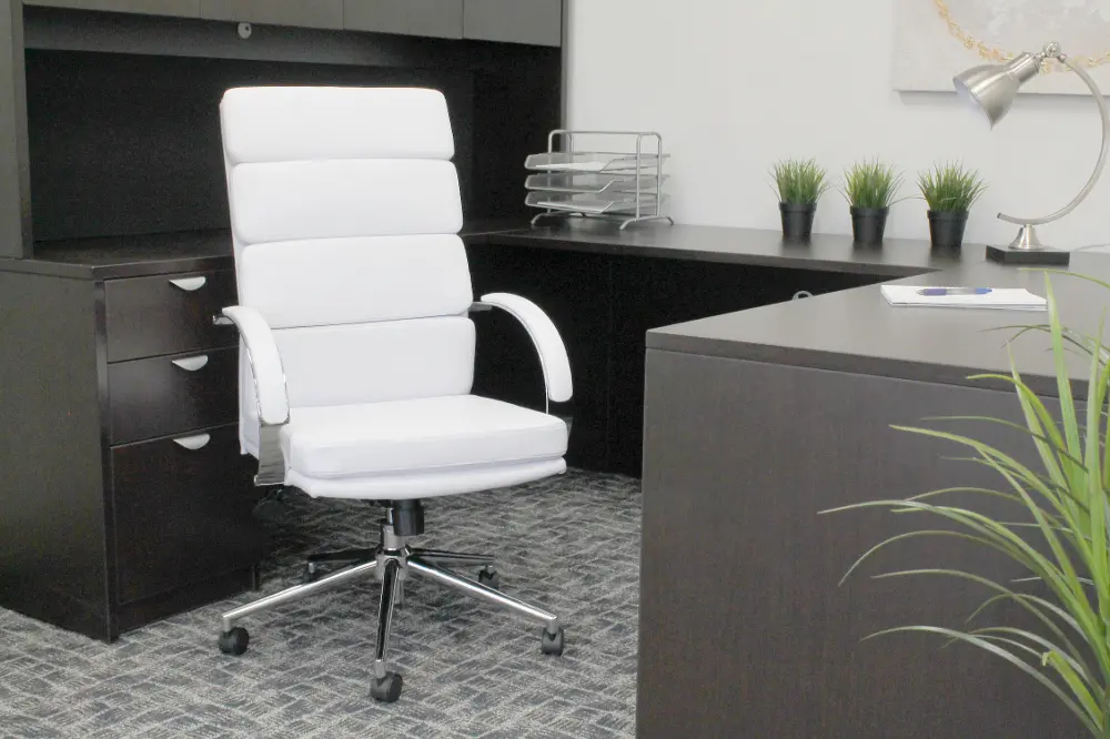 White Executive Chair-1