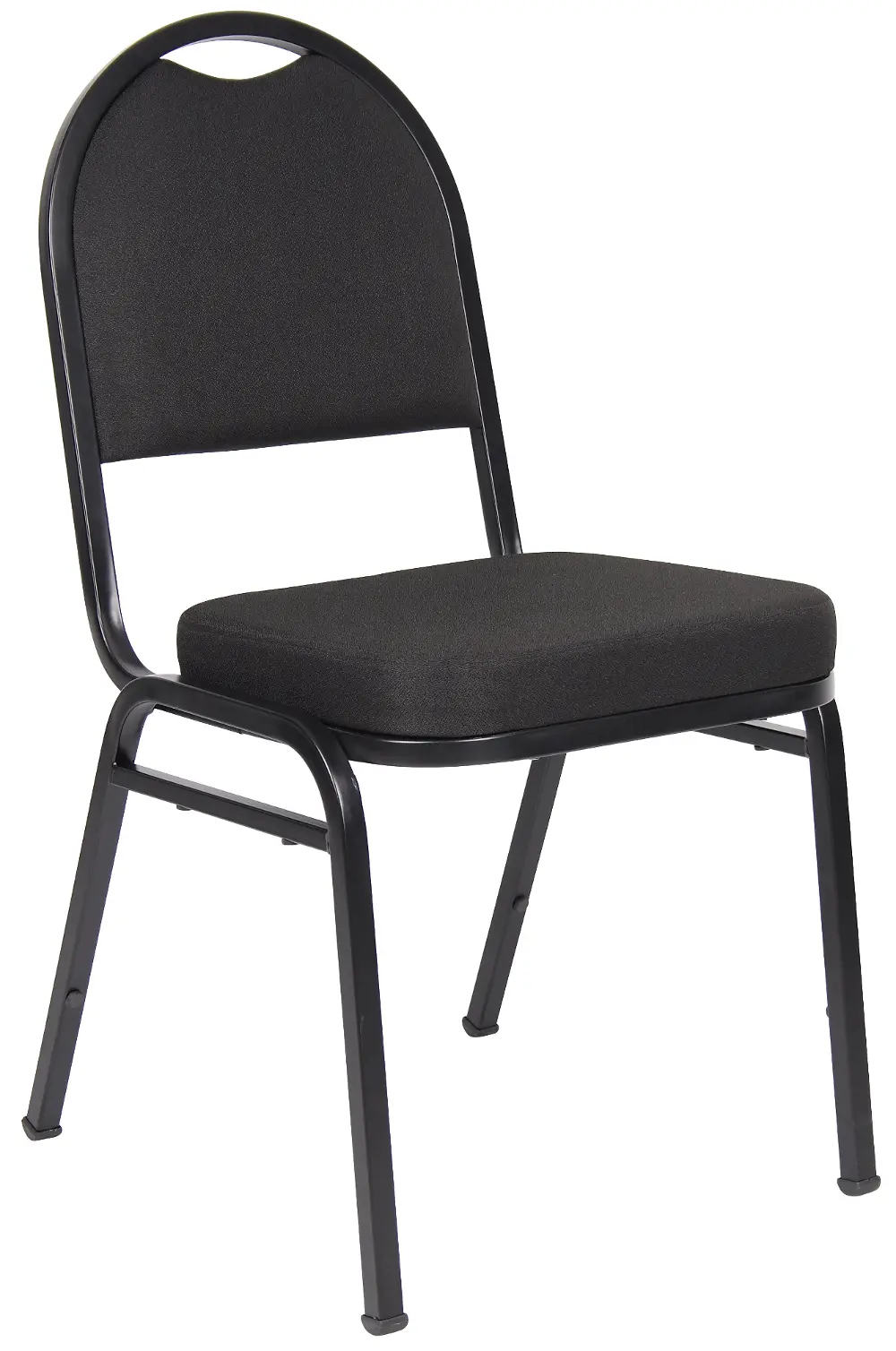 Set of 4 Black Stackable Banquet Chairs-1
