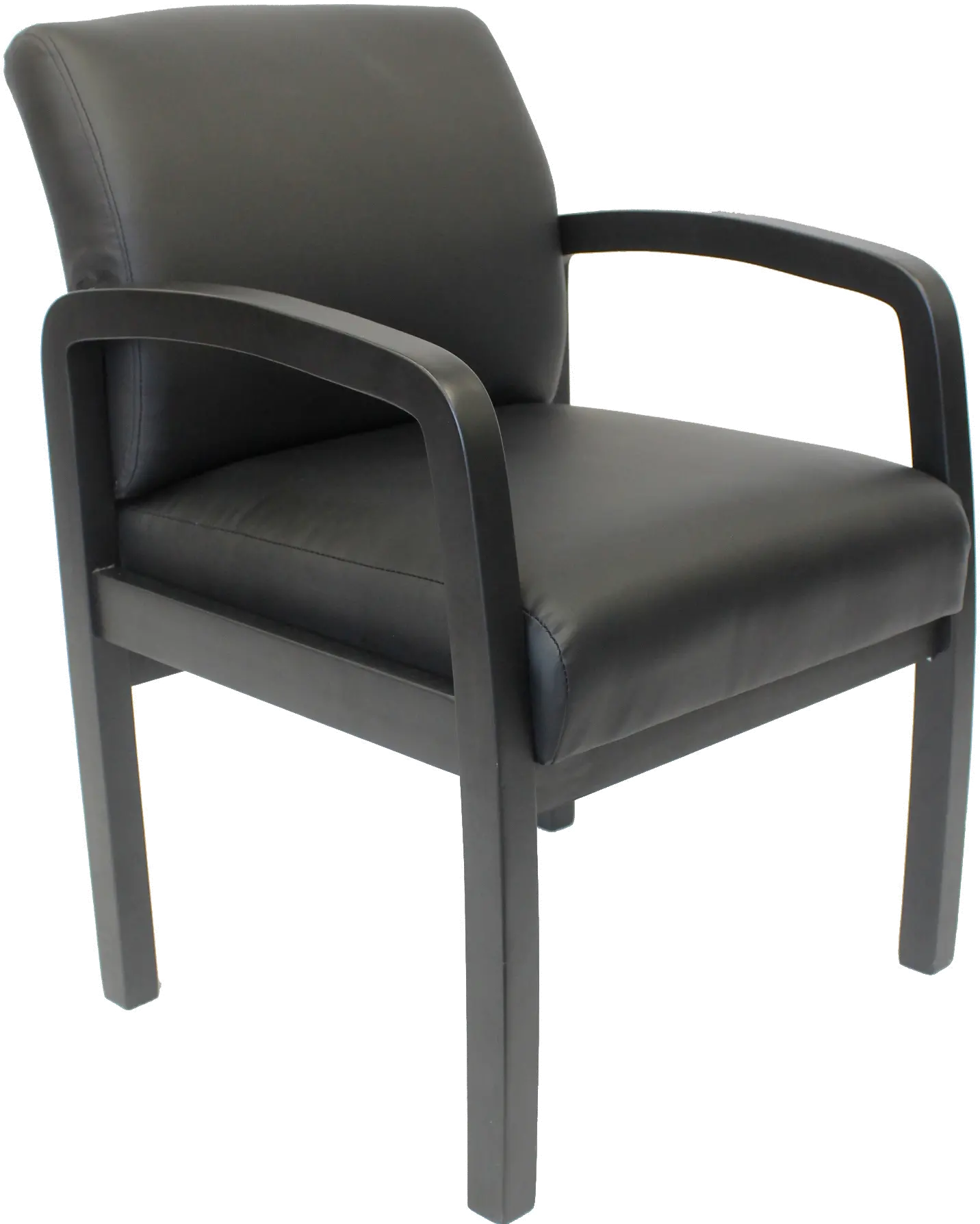 B9580BK-BK Black Office Guest Chair sku B9580BK-BK