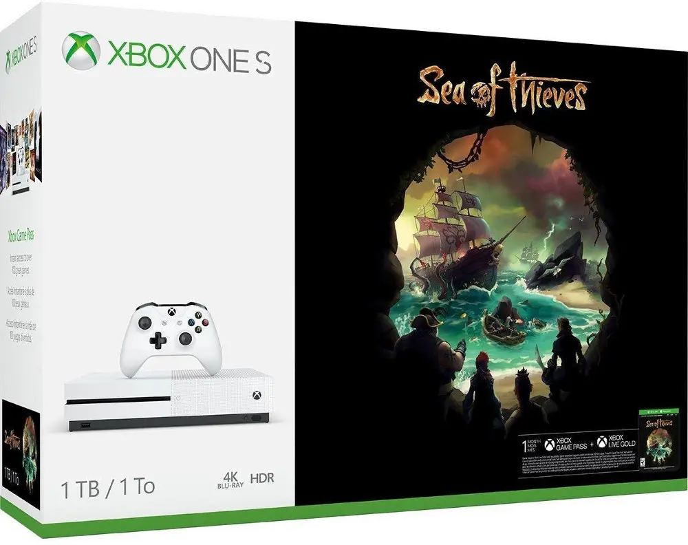 XB1S/1TB_SEA_OF_THVS Sea of Thieves 1TB Xbox One S Bundle - White-1