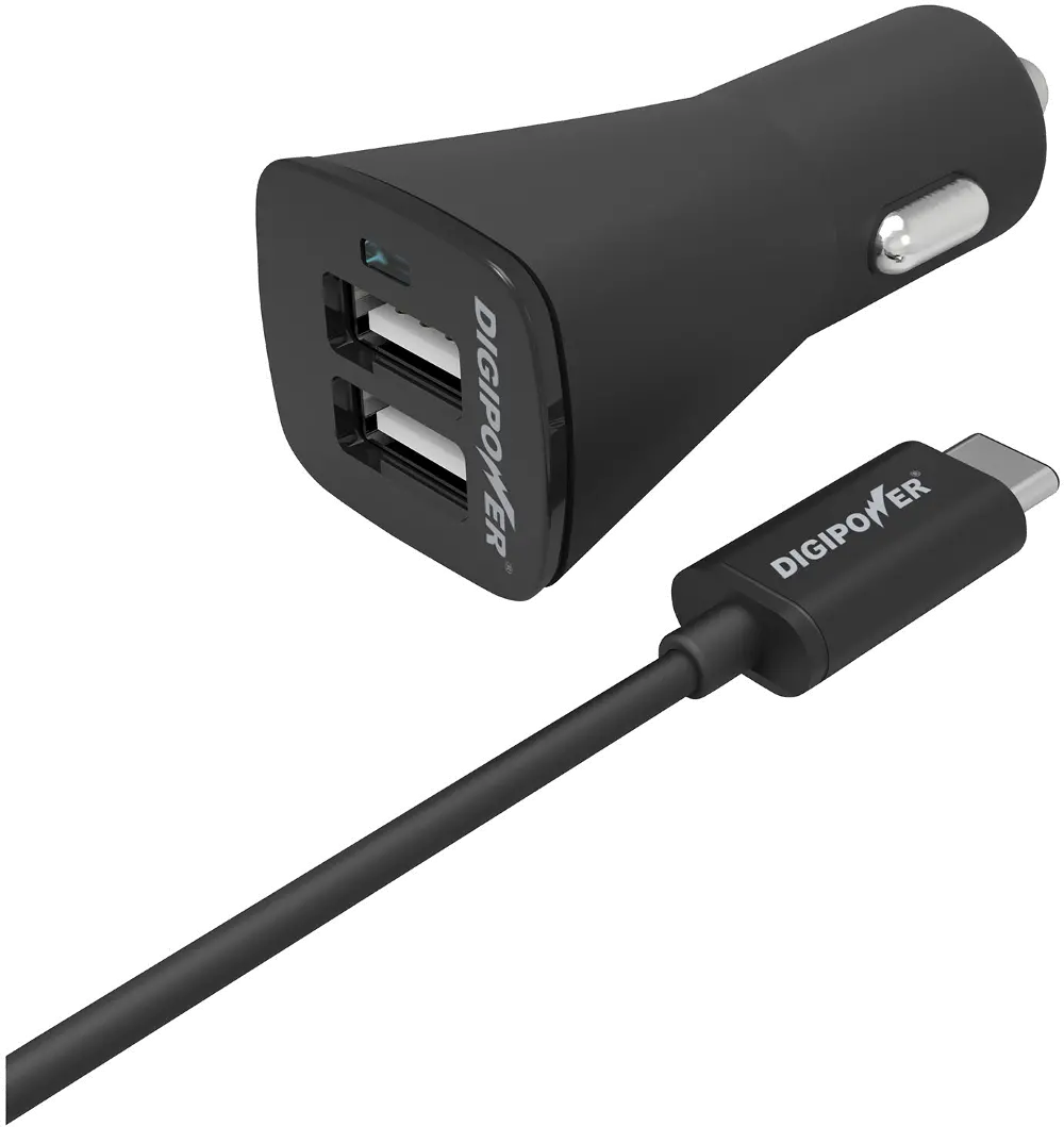 CT-PC3CC1/A&C_CABLE DigiPower USB Car Charger -1