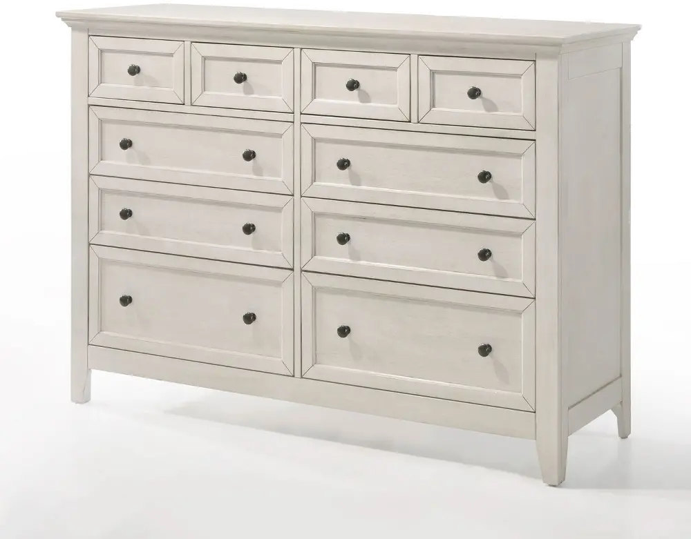 Casual Classic Rustic White Dresser - St. Mortiz-1