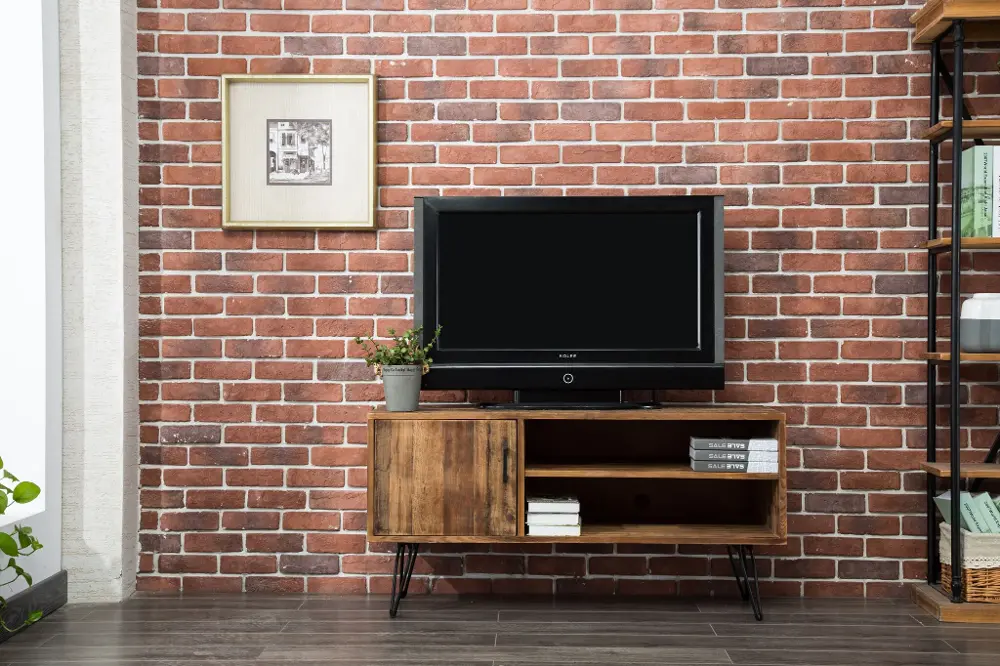 Natural Reclaimed Wood 50 Inch TV Stand- Brixton-1
