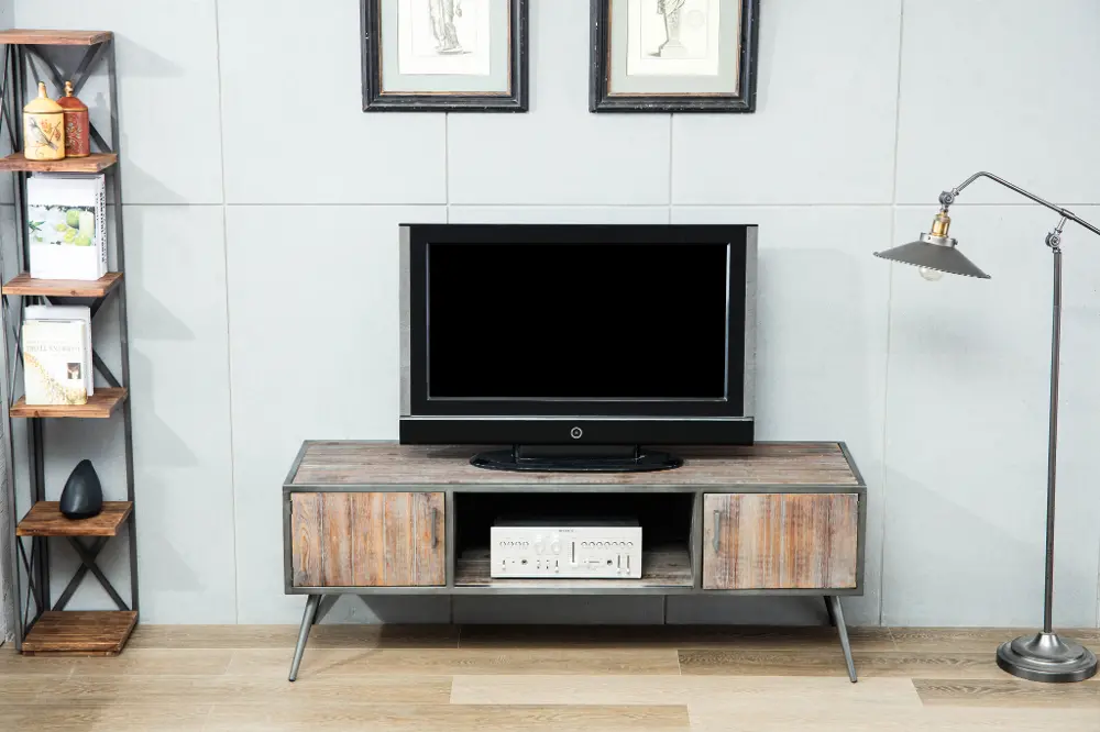 Charcoal Brown 60 Inch TV Stand - Brixton-1