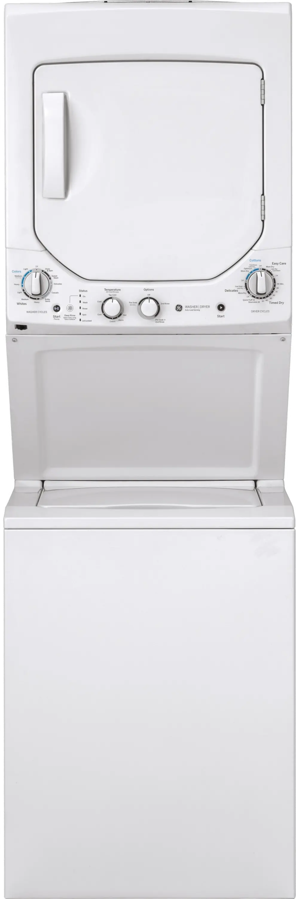 GUD24ESSMWW GE Spacemaker  Washer and Electric Dryer Pair - White-1