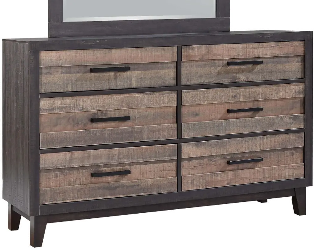 Rustic Industrial Two-Tone Dresser - Tacoma-1