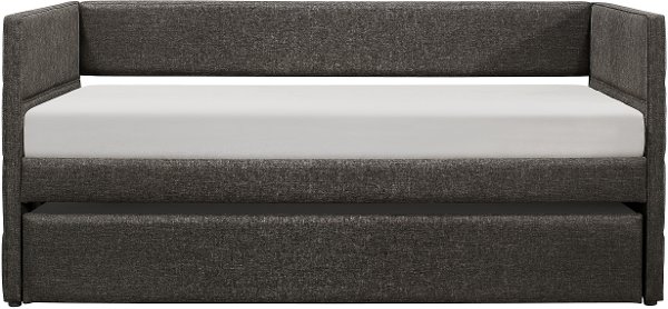 Daybeds Furniture Rc Willey Modern Dark Gray Upholstered Daybed With Trundle Vining