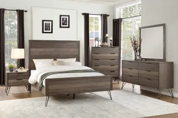 Urbanite Gray 4 Piece California King Bedroom Set Rc Willey California King Bedroom Set, How Much Is A California King Bed Set