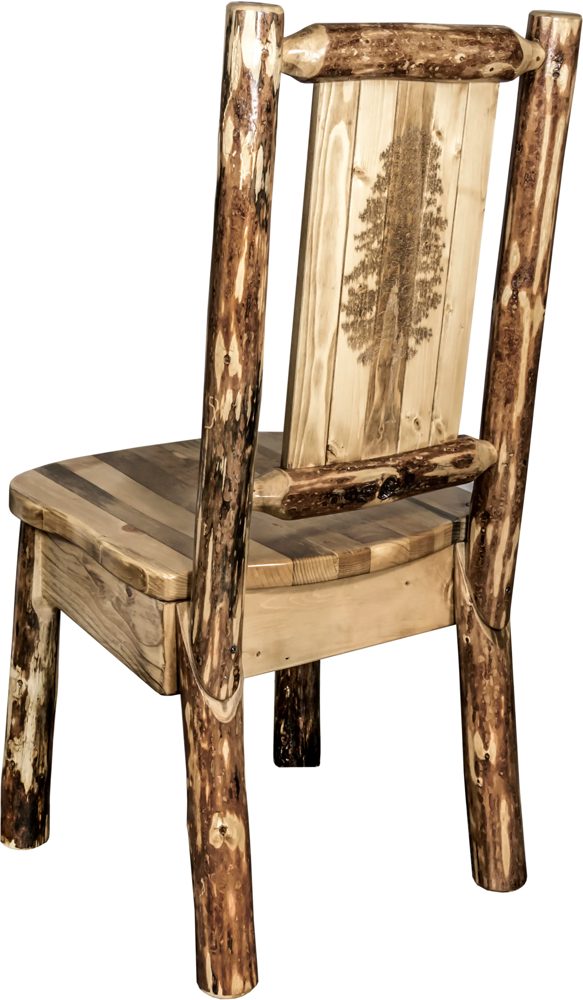 Country Pine Tree Dining Chair - Glacier Country