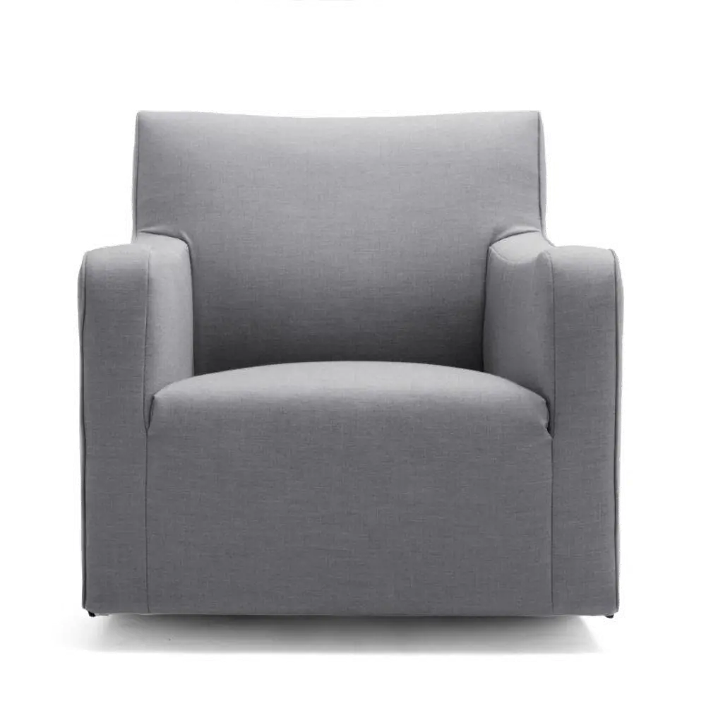 1582962 Dark Gray Modular Rocker Patio Chair - Big Joe Lux-1
