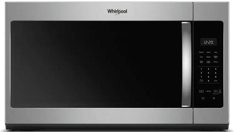 Whirlpool over the range stainless steel microwave