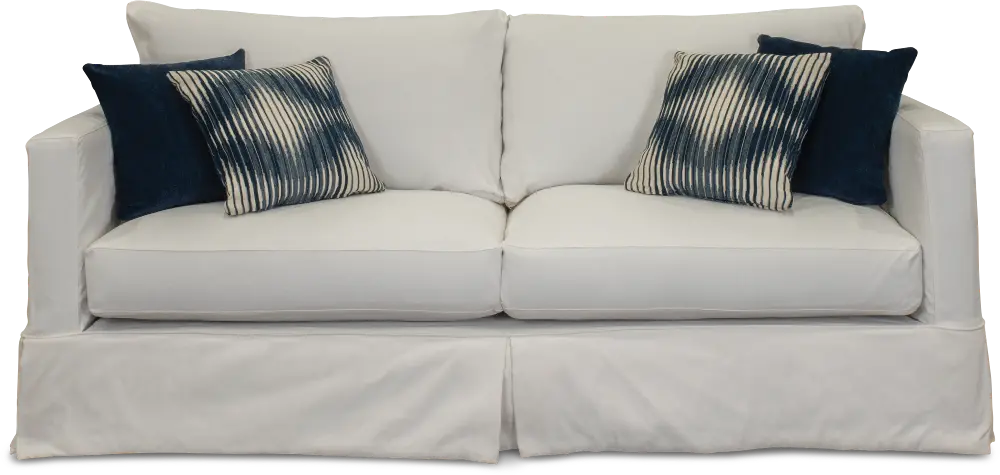 Casual Contemporary White Sofa - Barrage-1