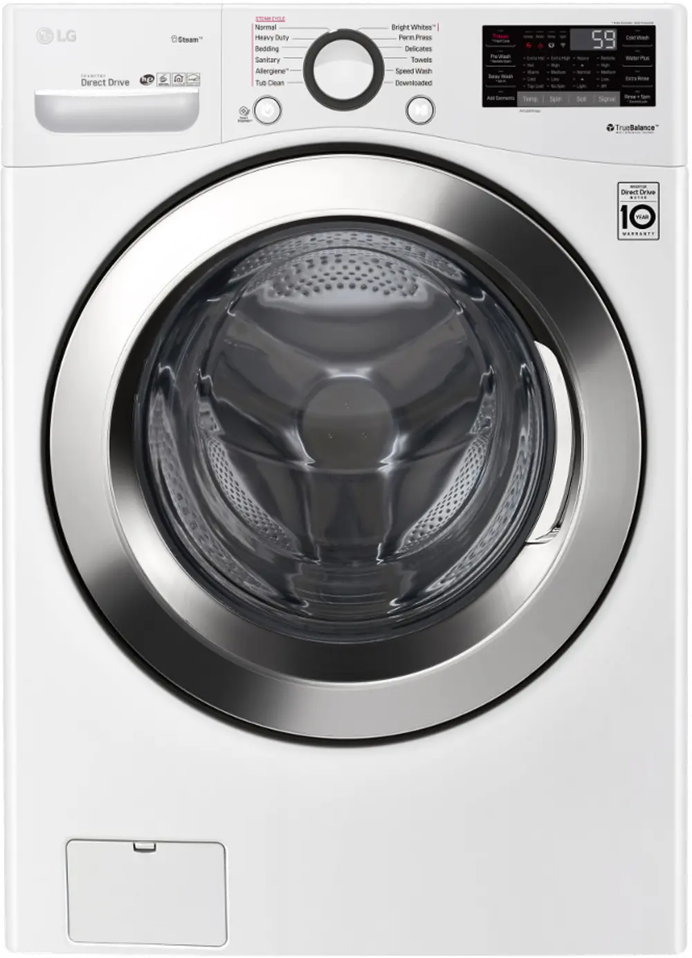 WM3700HWA LG Front Load Washer with 6Motion Technology -  4.5 cu. ft. White-1