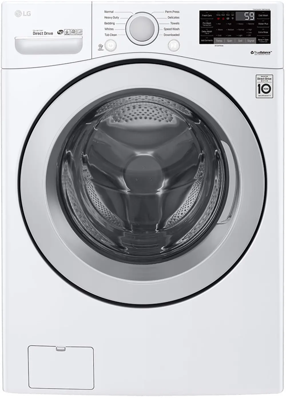 WM3500CW LG Front Load Washer with SmartThinQ - 4.5 cu. ft. White-1