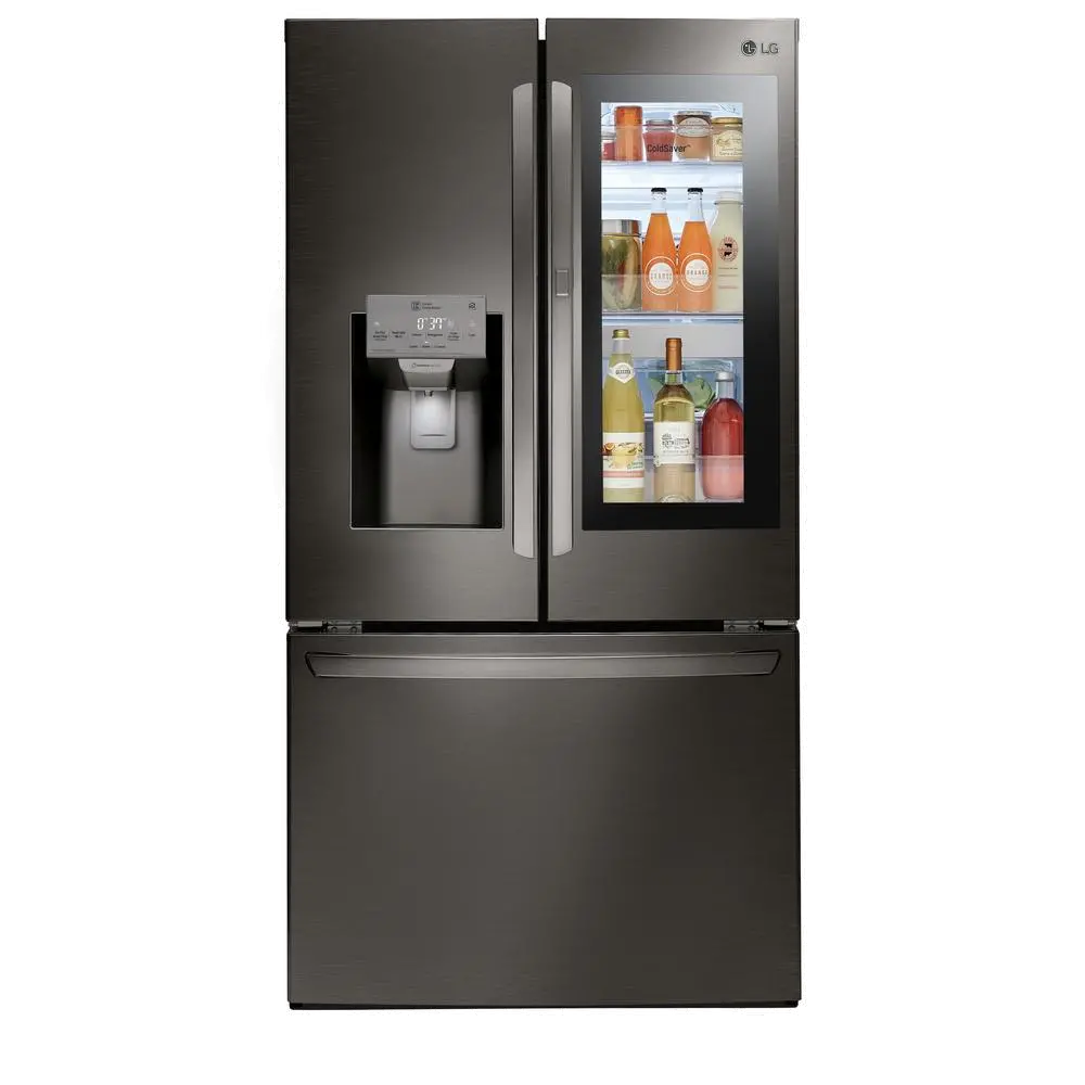 LFXS28596D LG 27.5 cu. ft. French Door-in-Door Smart Refrigerator - 36 Inch Black Stainless Steel-1