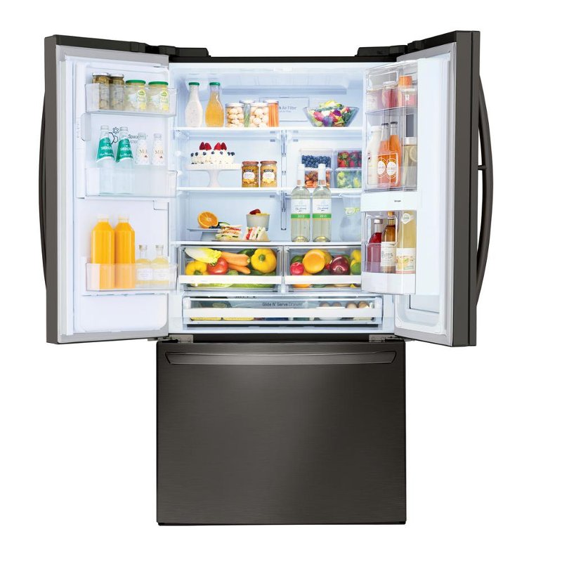 Lg 27 5 Cu Ft French Door In Door Smart Refrigerator 36 Inch