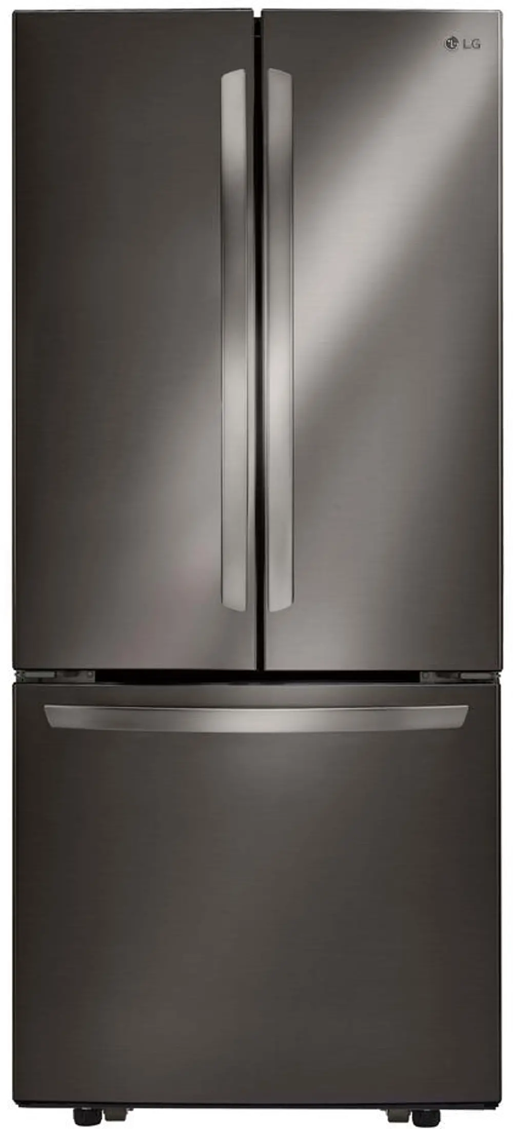 LFCS22520D LG 21.8 cu ft French Door Refrigerator - 30 W Black Stainless Steel-1