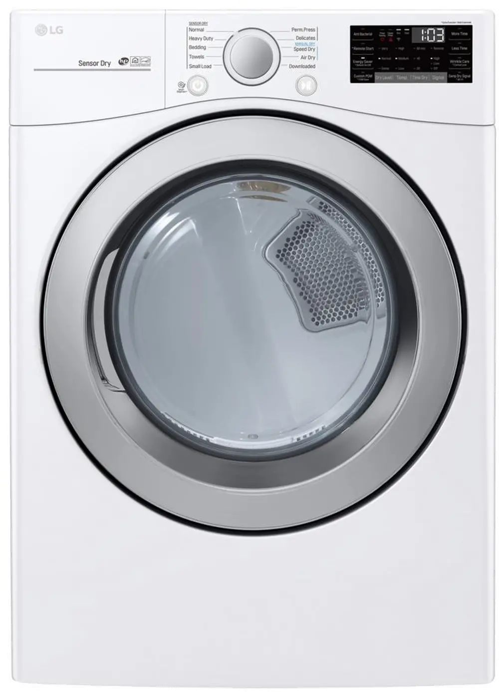 DLG3501W LG Gas Dryer with SmartDiagnosis - 7.4 cu. ft. White-1