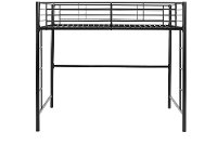Contemporary Black Full Size Loft Bed - Sunrise | RC Willey Furniture Store