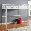 BDOLWH Contemporary White Full Size Loft Bed - Walker Edison