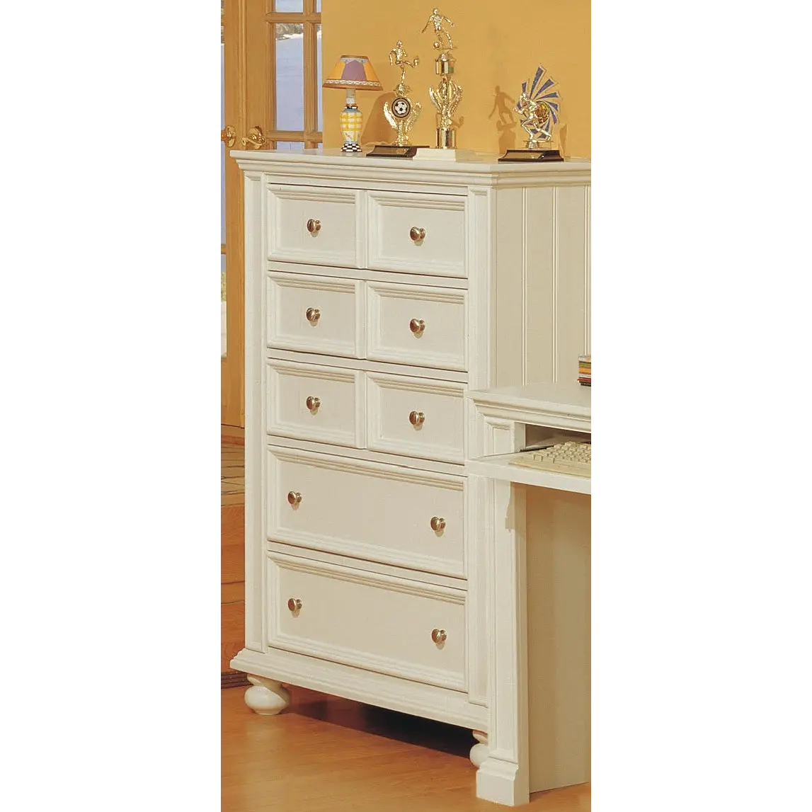 Cape Cod Eggshell White Chest of Drawers-1