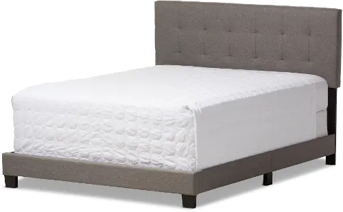 Contemporary Gray Full Upholstered Bed Brookfield RC Willey