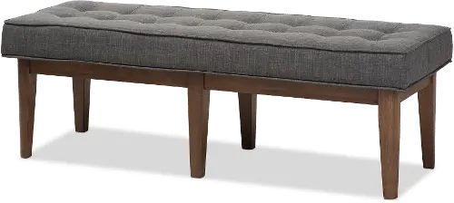 Large upholstered store bench