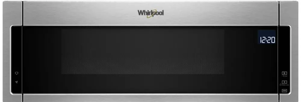 WML75011HZ Whirlpool Low Profile Over the Range Microwave with Sensor Cook - Stainless Steel-1