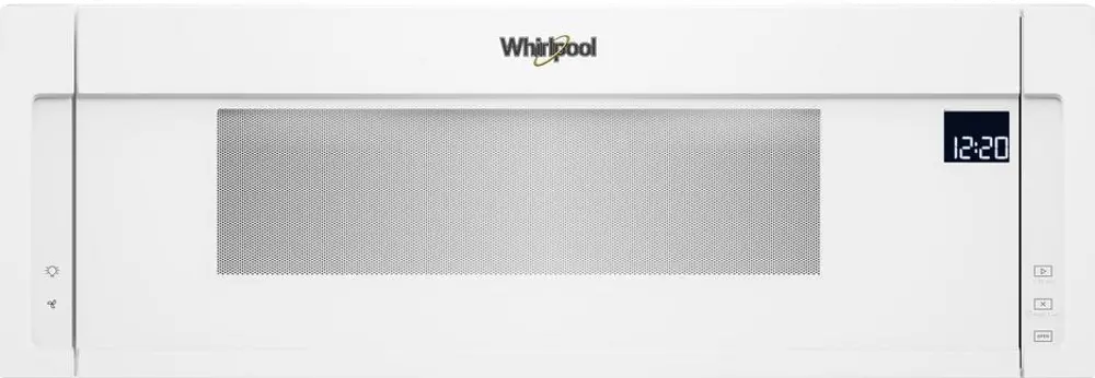 WML75011HW Whirlpool Low Profile Over the Range Microwave with Sensor Cook- White-1