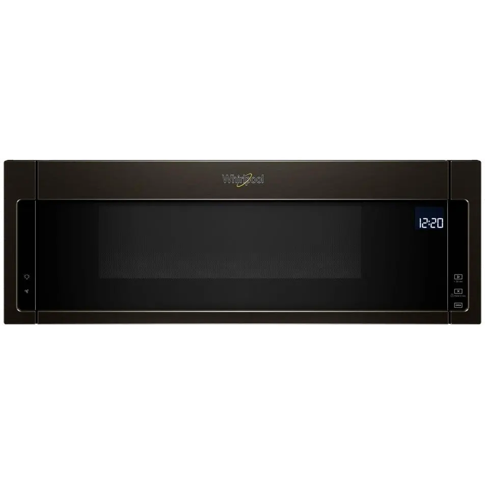WML75011HV Whirlpool Low Profile Over the Range Microwave with Sensor Cook- Black Stainless Steel-1