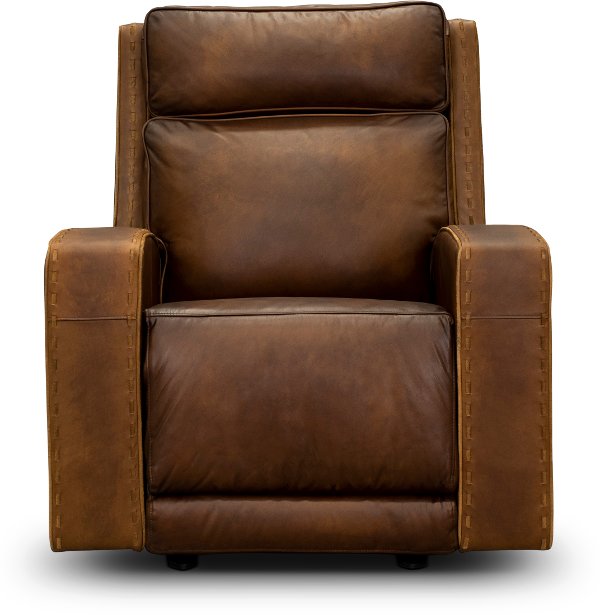 Leather Recliners Page 2 Living Room Furniture Rc Rustic Brown Leather Power Recliner Archer