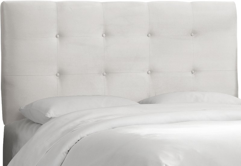 White Tufted King Size Upholstered, White Upholstered Headboard Platform Bed