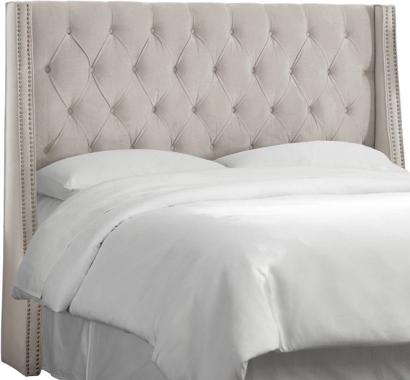 King Size Tufted Headboard And Frame, Upholstered Bed Frame King Size