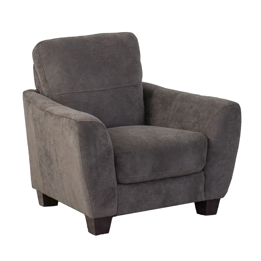 Casual Contemporary Gray Accent Chair - Jazz-1