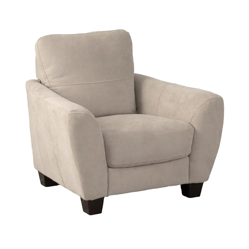 Casual Contemporary Beige Accent Chair - Jazz-1