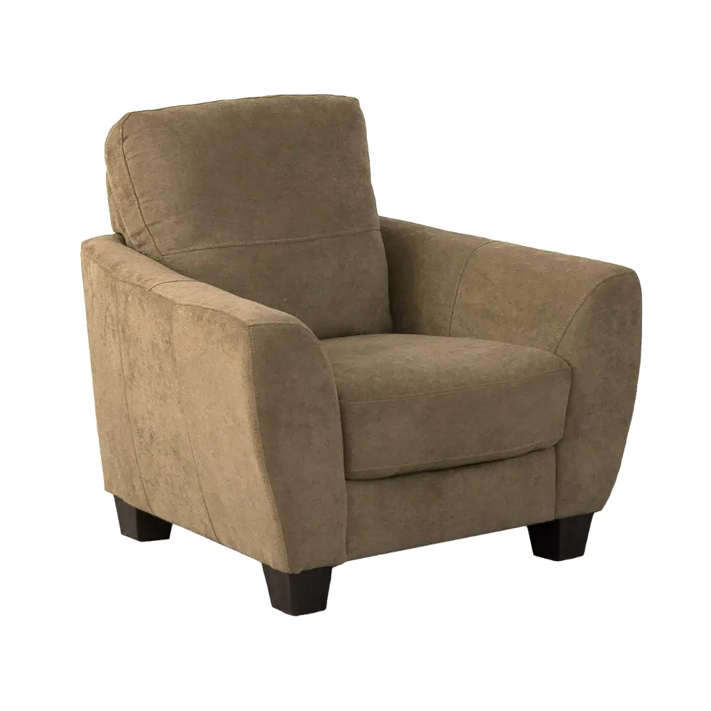 Casual Contemporary Brown Accent Chair - Jazz-1