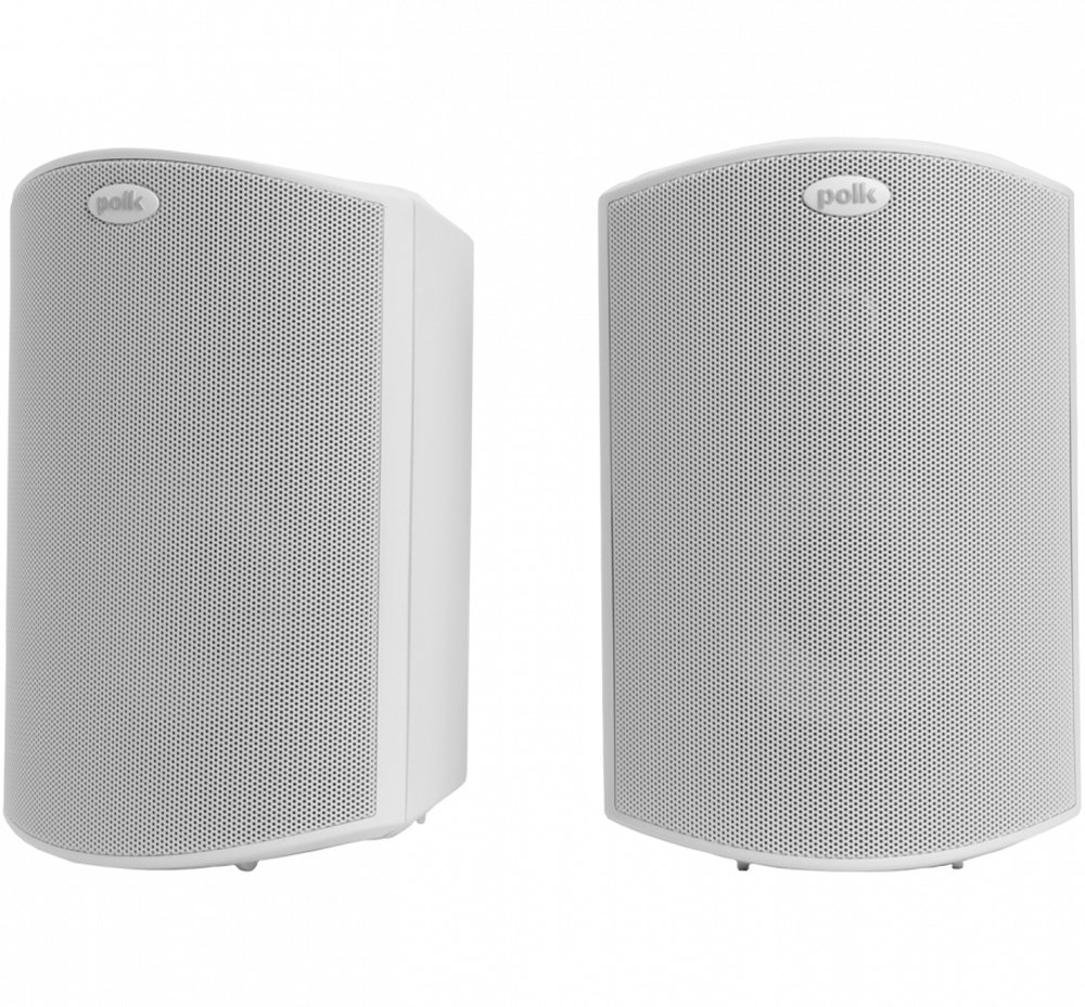Polk Audio Compact Atrium4 White Outdoor Speaker Pair