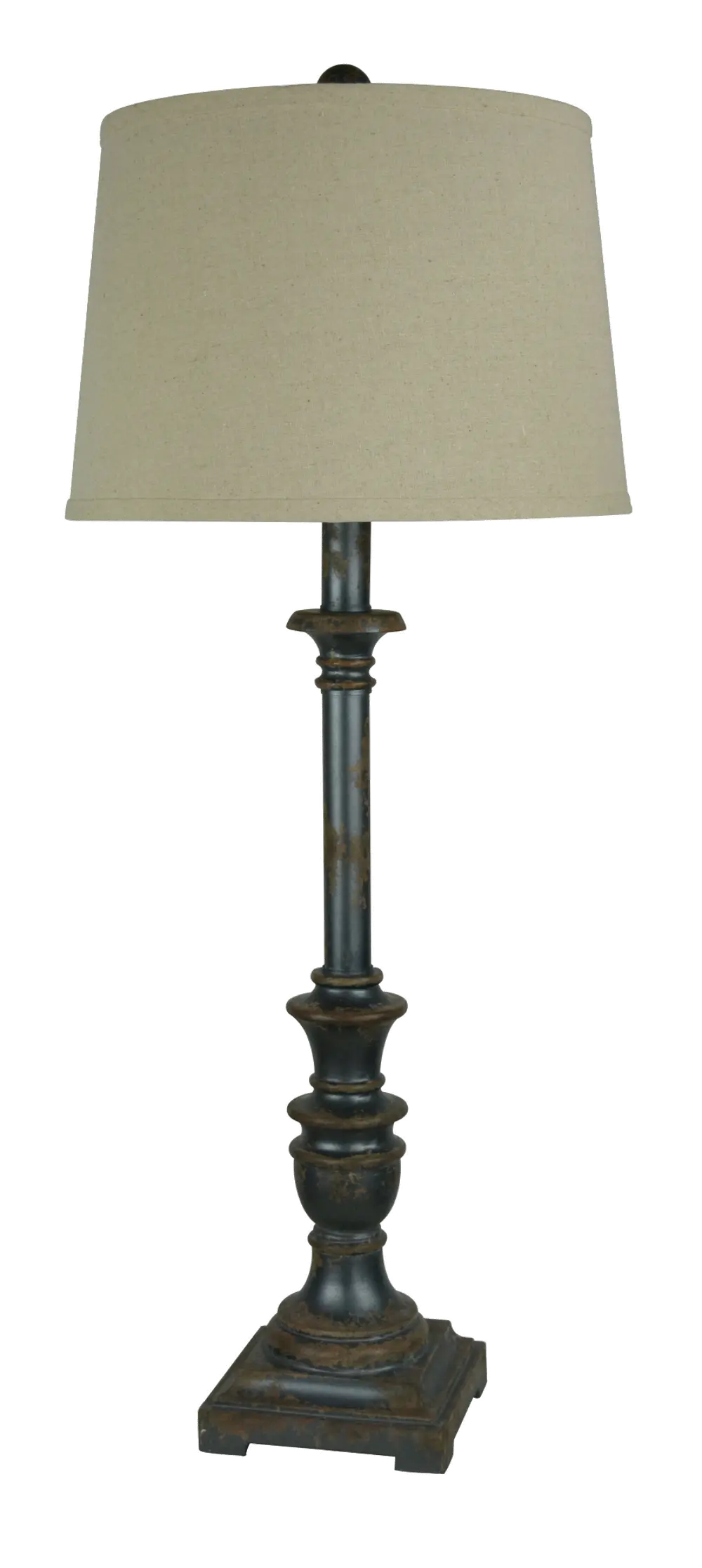 Industrial Aged Metal Buffet Lamp - Rory-1
