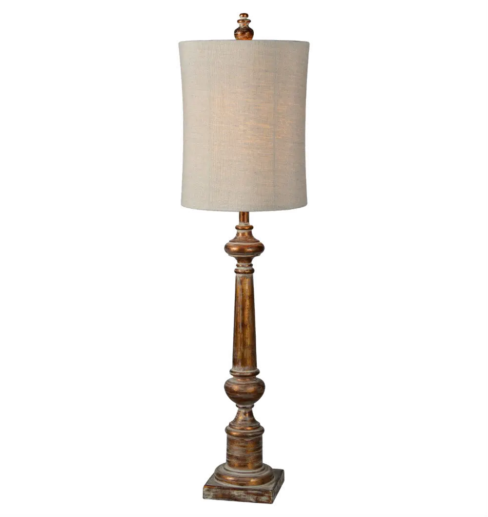 Aged Copper Buffet Lamp - Delilah-1