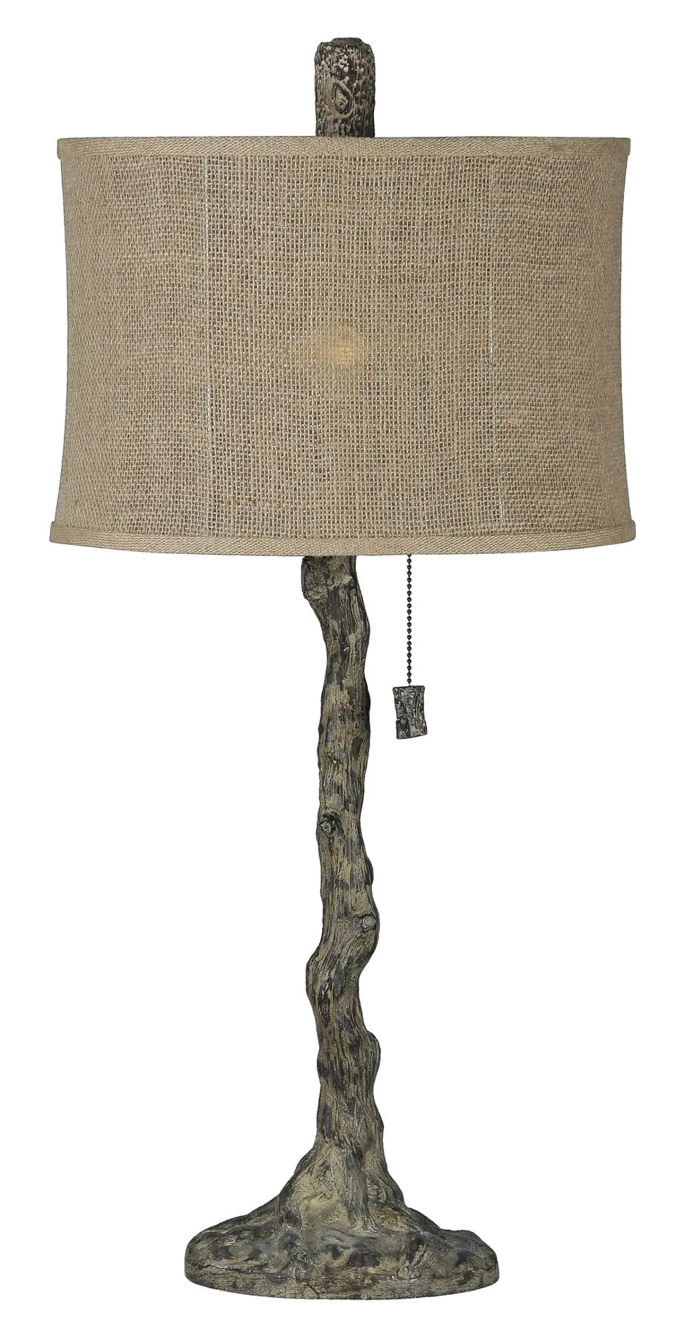 Bark-Like Tree Branch Table Lamp - Knox-1
