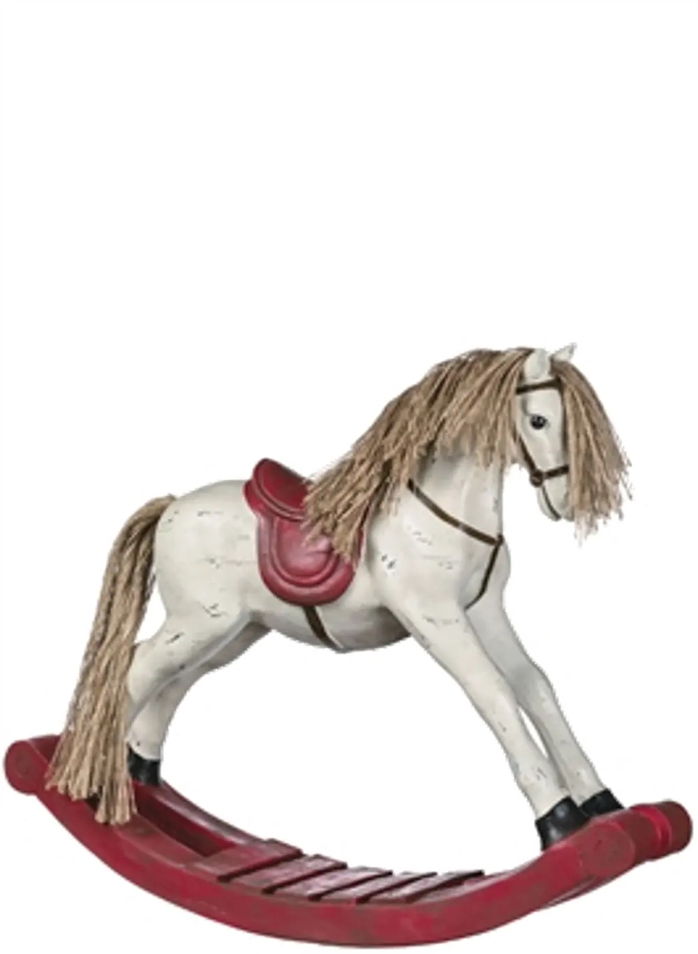 Red and White Rocking Horse-1