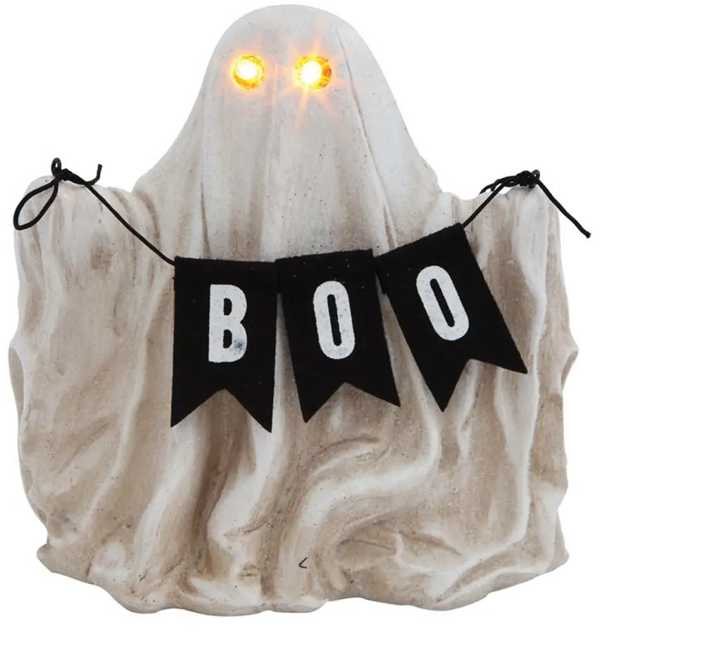 HX1745/GHOST/BOO Resin Boo Ghost with LED Light-1
