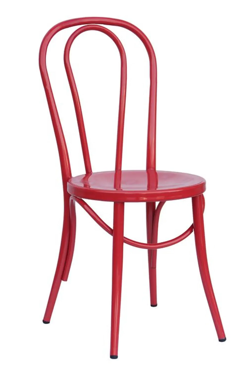 Set of 2 Red Indoor-Outdoor Bistro Dining Chairs - Reservation Seating-1