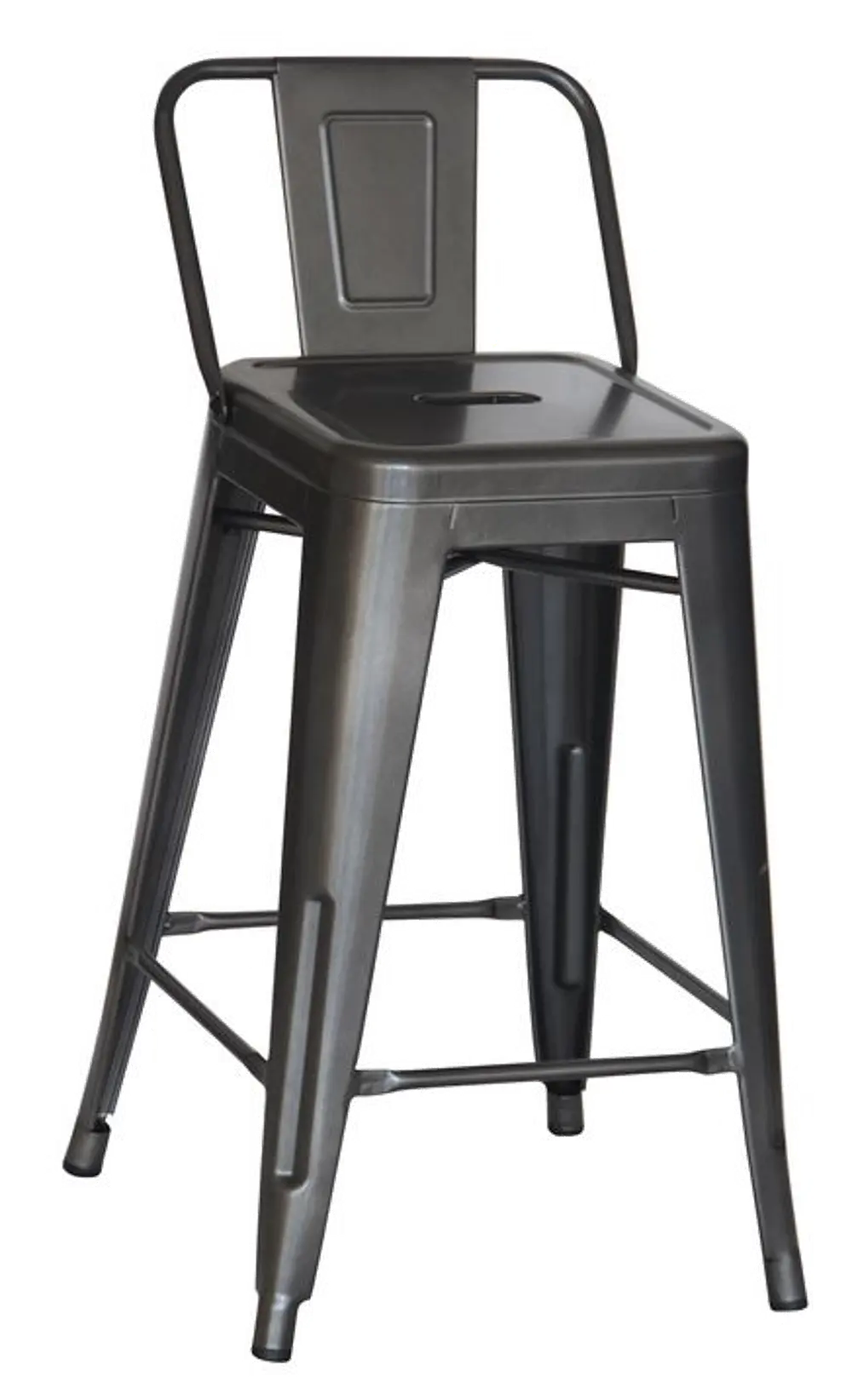 Charcoal Square Back Counter Height Stool (Set of 4)-1
