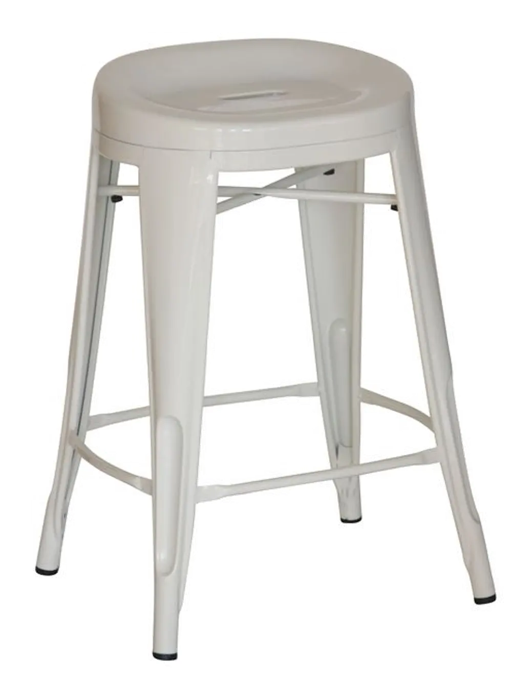 Contour White Counter Height Stools (Set of 4)-1