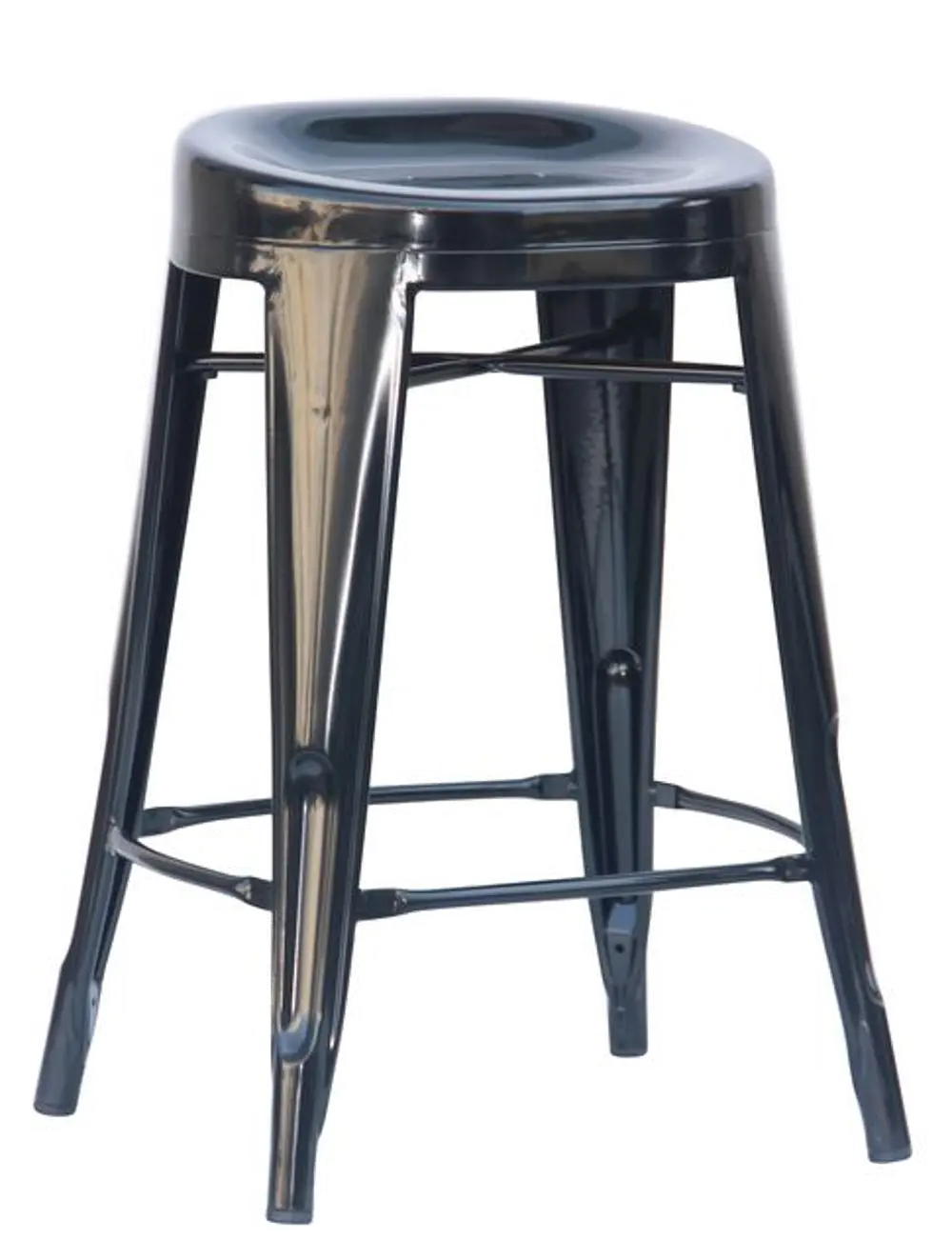 Black Contour Counter Height Stools (Set of 4)-1