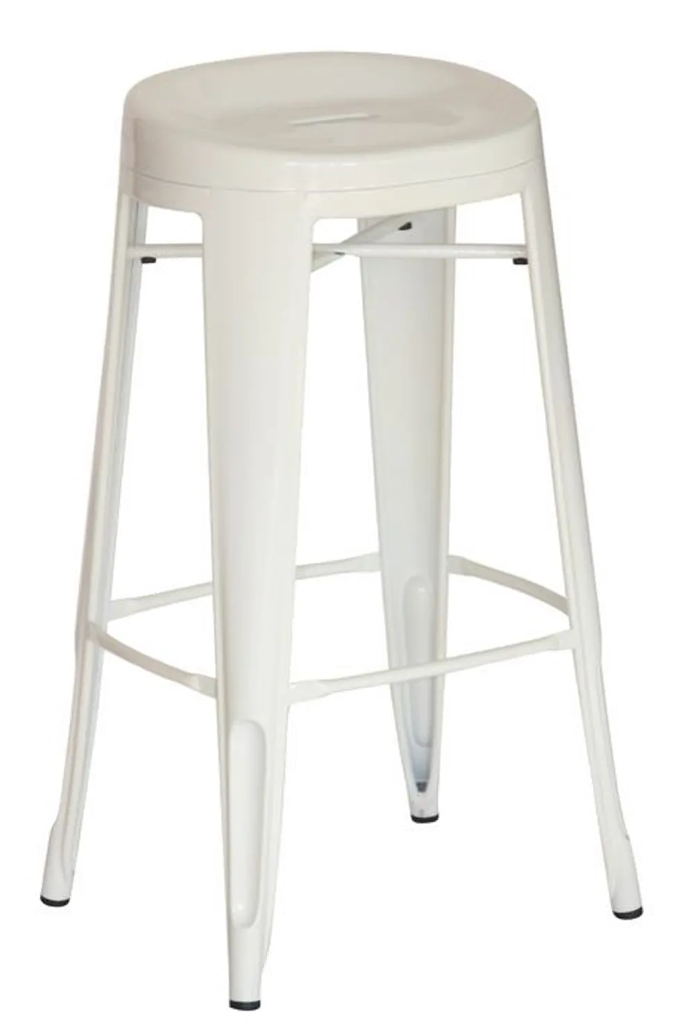 White Contour Indoor-Outdoor Bar Stool (Set of 4)-1